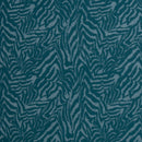 Swafing Emily Jacquard Jersey Stoff Zebra Muster petrol