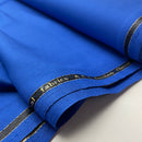 Bambus Hosen Stoff Webware royalblau