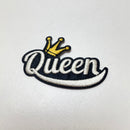 Aufnäher Applikation - Zum Aufbügeln - Schriftzug Queen
