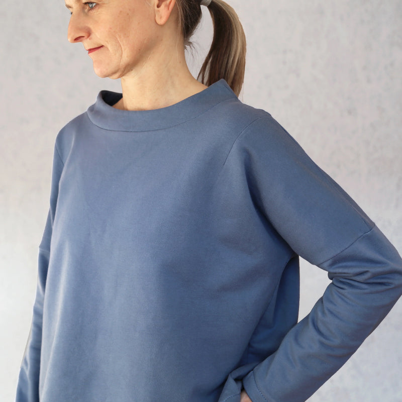 Papierschnittmuster Studio Schnittreif Oversized Sweater Frau Isa