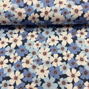 Swafing Lilly Baumwolle Stoff Blumen blau