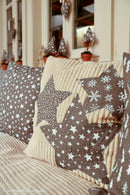 Swafing Wiebke Canvas Stoff Weihnachten Bäume taupe