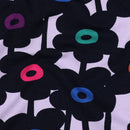 Nerida Hansen angerauter Soft Sweat Stoff Blumen flieder