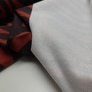 Ilja Fabrics French Terry Sweat Stoff Zebra Muster Animal Print rost