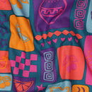 Poppy feine Baumwolle Stoff Muster pink