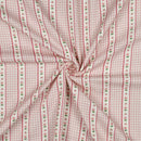Musselin Double Gauze Baumwolle kariert Blumen rosa