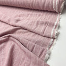 Viskose Leinen Stoff Streifen rosa