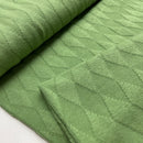 Toptex Strick Jersey uni grün mit Rauten
