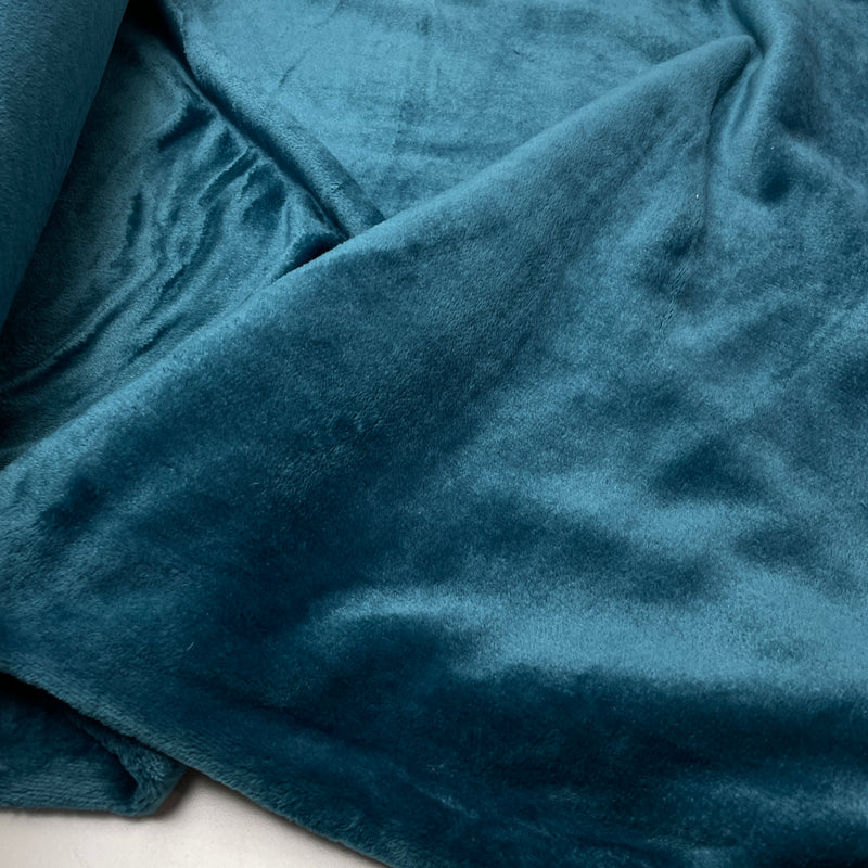 Polar Fleece Stoff uni petrol