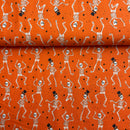 Rifle Paper und Co. Baumwolle Stoff Halloween orange