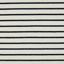 Kurzfloorfrottee Frottee Streifen weiß dunkelblau