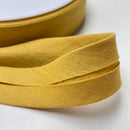 1 Meter Double Gauze Schrägband - 30mm - senfgelb