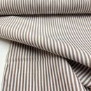 Cotton Baumwolle Webware Streifen braun