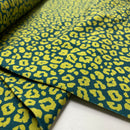 Swafing Cleopatra Jersey Stoff Leo Animalprint grün