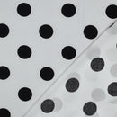 Viskose Stoff Webware Punkte Dots weiß