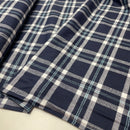 Baumwoll Flanell Stoff Swafing Yukon blau kariert