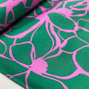 Nerida Hansen Cotton Satin Baumwolle Blumen grün