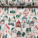 Westfalen Stoff Baumwolle Trondheim Weihnachten Häuser