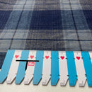 Baumwoll Flanell Stoff Swafing Yukon blau kariert