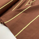 Fibre Mood Jersey Stoff Streifen braun gelb