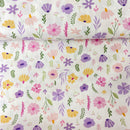 Swafing Happy Spring Baumwolle Stoff Blumen weiß