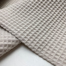 Waffelpiqué Stoff uni hellbeige Cotton Waffle