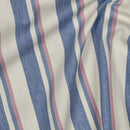 Denim Jeans leichte Baumwolle Stoff Streifen blau rosa