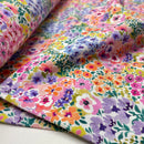 Poppy Jersey Stoff Digital Blumen bunt
