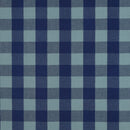 Dyed Baumwolle Stoff Karo kariert blau