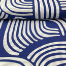 Mind the Maker Baumwoll Leinen Stoff Over the Rainbow blau