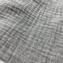 Musselin Double Gauze Baumwolle grau meliert