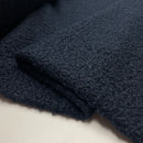 Boucle Stoff Jackenstoff dunkelblau