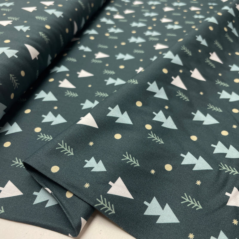 Baumwolle Weihnachten Stoff grün Swafing Björn