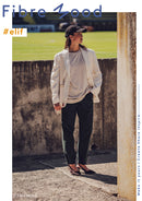 Fibre Mood Jersey Stoff beige grau meliert