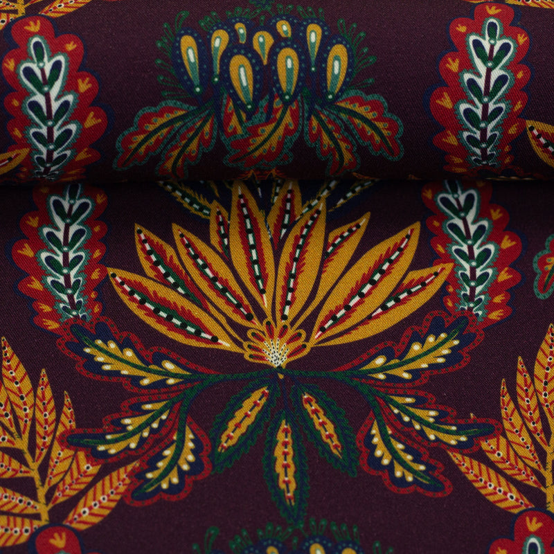 Viskose Stoff Indian Summer Ornament by Bienvenido Colorido