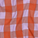 Dyed Baumwolle Stoff Karo kariert flieder orange