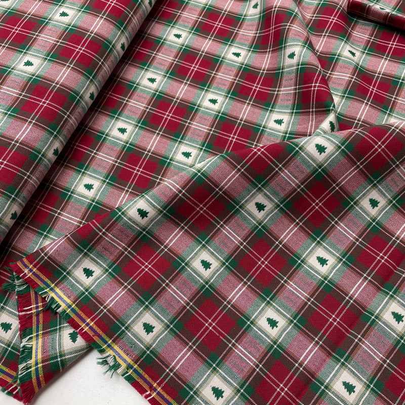 Westfalen Stoff Baumwolle Trondheim Weihnachten kariert