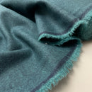 Baumwoll Flanell Stoff Swafing Hudson grünblau