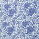 Swafing Thea Musselin Stoff Double Gauze Baumwolle Blumen blau