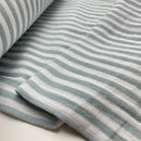 Musselin Double Gauze Baumwolle Streifen mintfarben