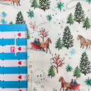 Westfalen Trondheim Baumwolle Webstoff Weihnachten Landschaft