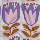 Viskose Ecovero Stoff Webware Blumen weiß flieder