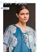 Fibre Mood Webware Trenchcoat Stoff wasserabweisend grün blau