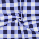 Poppy Design Beschichtete Baumwolle Stoff blau kariert