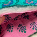 Jacken Doubleface Musselin Stepp Stoff Stepper petrol