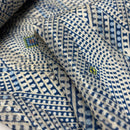 Leichter Bekleidungsstoff Webware Blusenstoff Muster blau