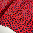 Swafing Abby Canvas Stoff Leo Muster rot