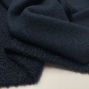 Boucle Stoff Jackenstoff dunkelblau