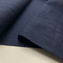 Leinen Baumwolle Stoff Webware blau