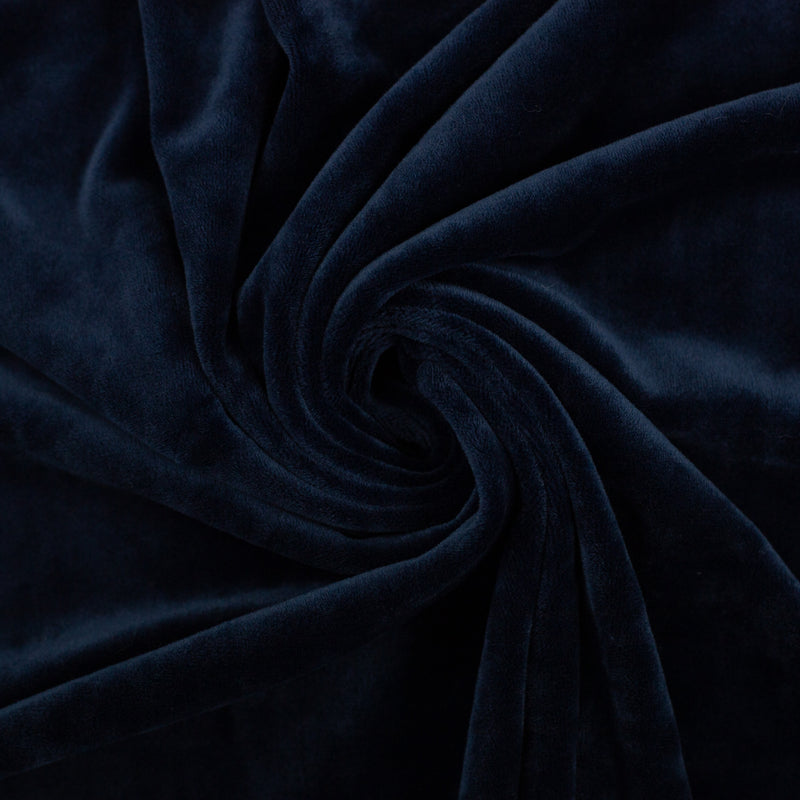 Swafing Kelz Nicki Samt Stoff mit Elasthan blau